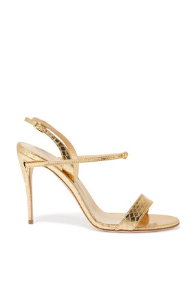 Tommaso 105 Snake Print Leather Sandals